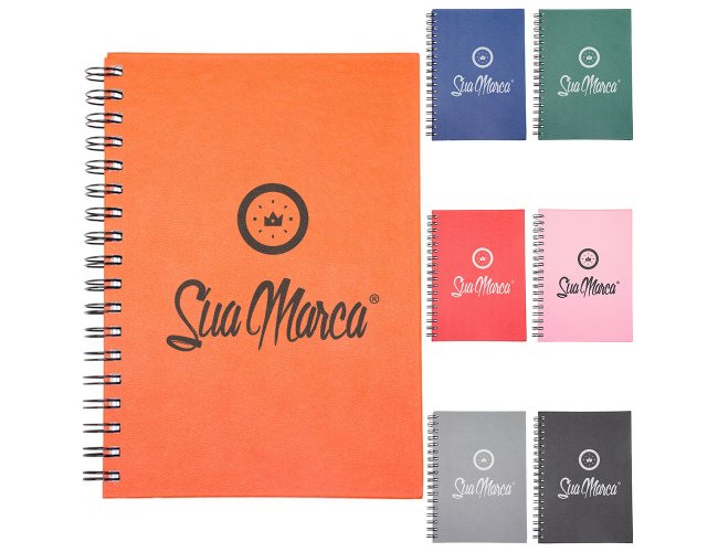 Caderno Personalizado Com Capa Em Cromato E Folhas Pautadas